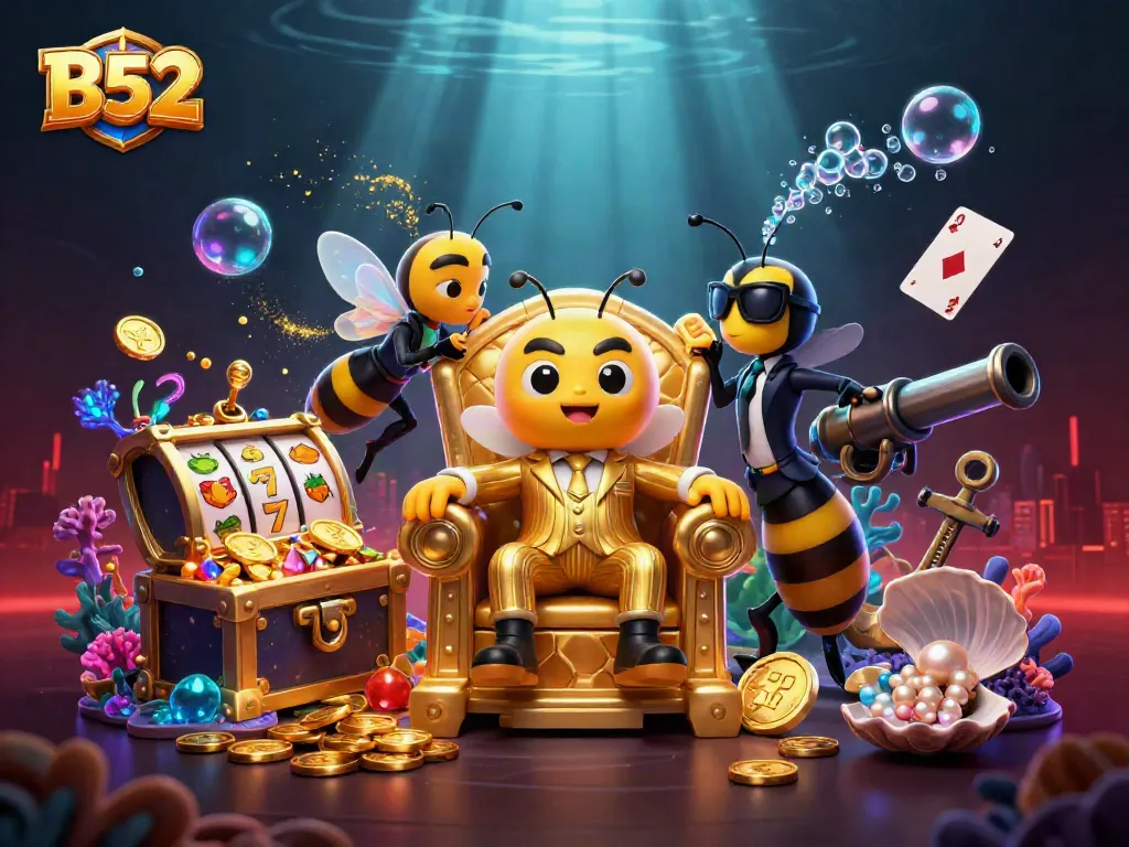 B52 infographic revealing casino secrets while uncovering treasures amidst vibrant gambling elements for players.