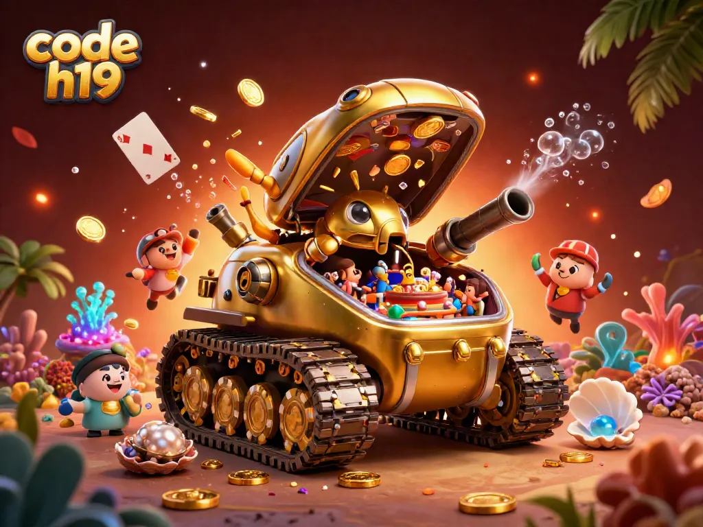 Experience exciting gaming with code h19 at a vibrant mini casino inside a massive beetle tank.