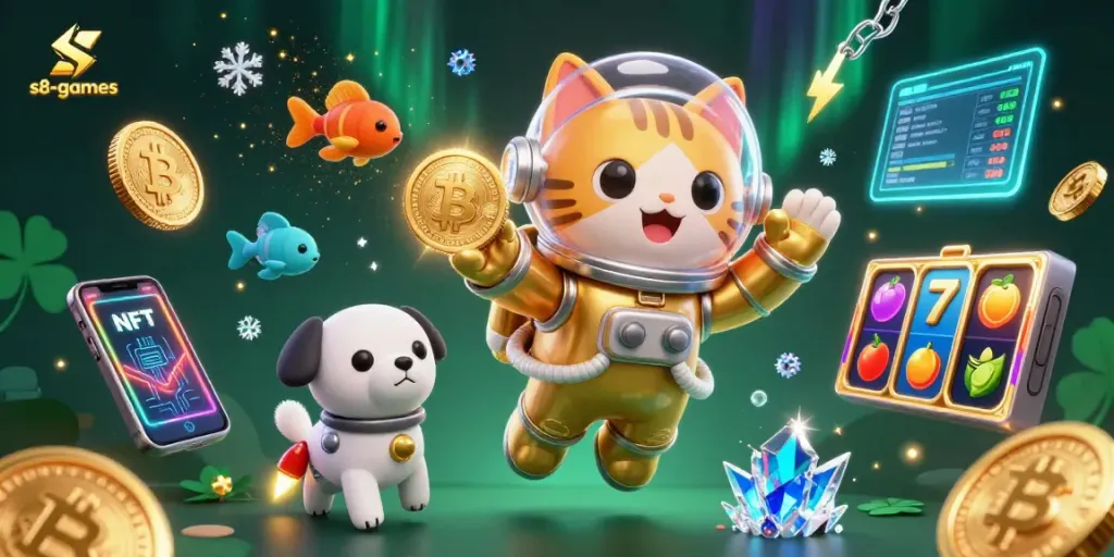 Spin and win in style with s8-games, featuring a vibrant 3D casino scene full of action!