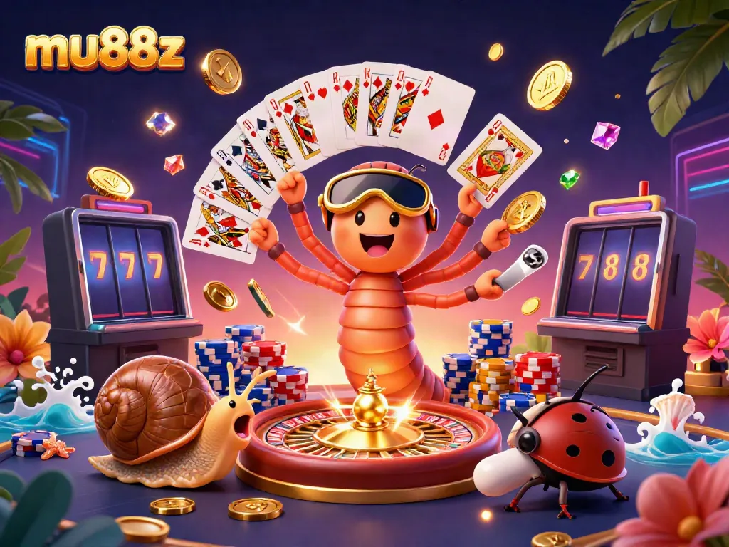 Engaging play at mu88z casino featuring a vibrant, animated dealer and fun gaming elements.