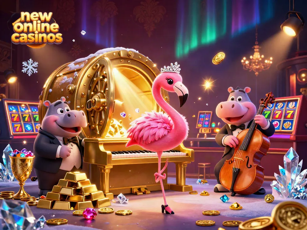 Engage with new online casinos featuring vibrant gaming scenes and joyful characters.