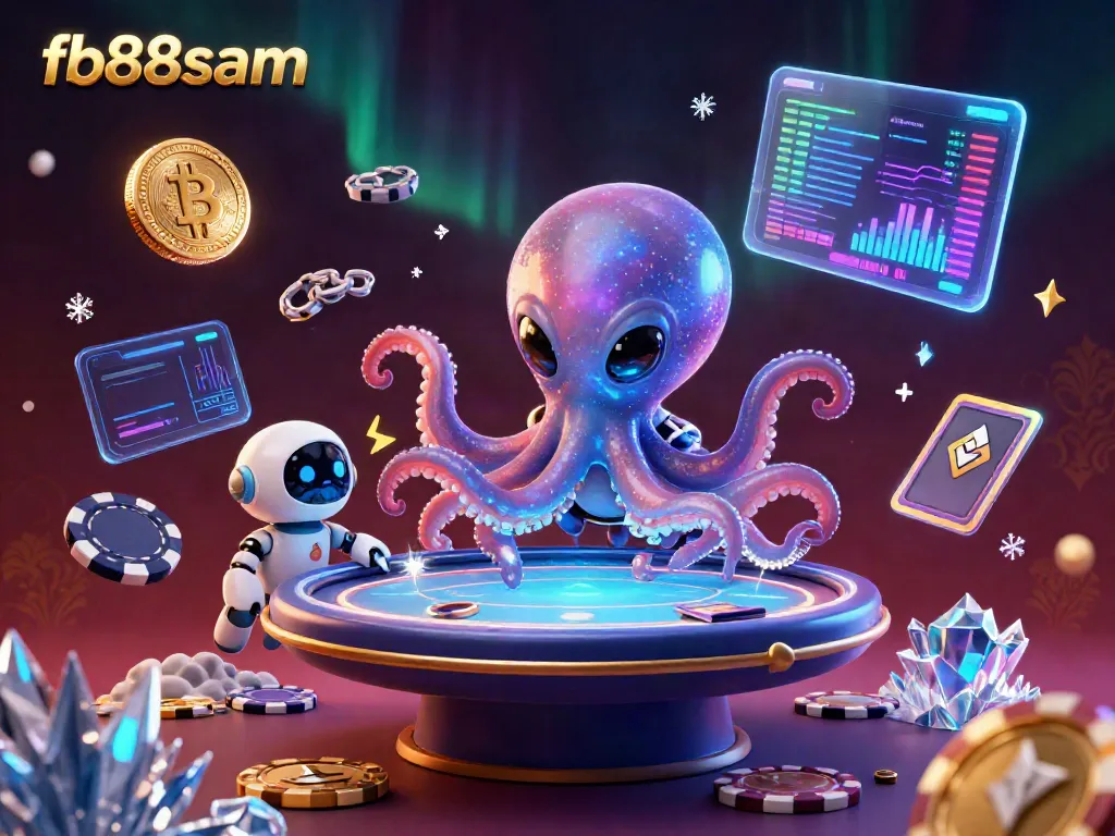 Engage in thrilling poker battles at fb88sam with an alien octopus dealer and crypto surprises!
